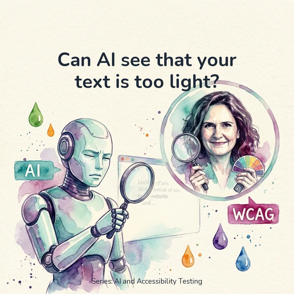 Can AI see that your text is too light?