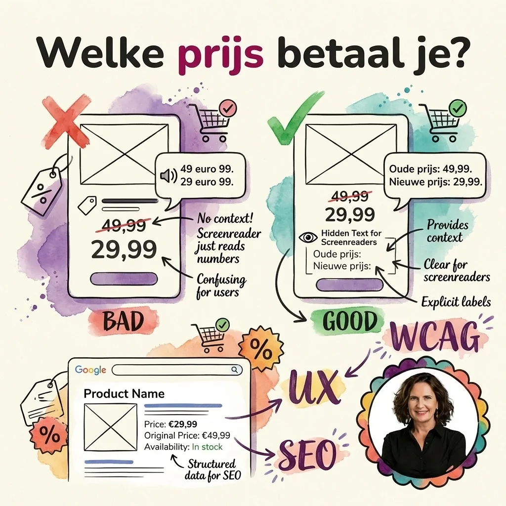 Doorgestreepte prijzen