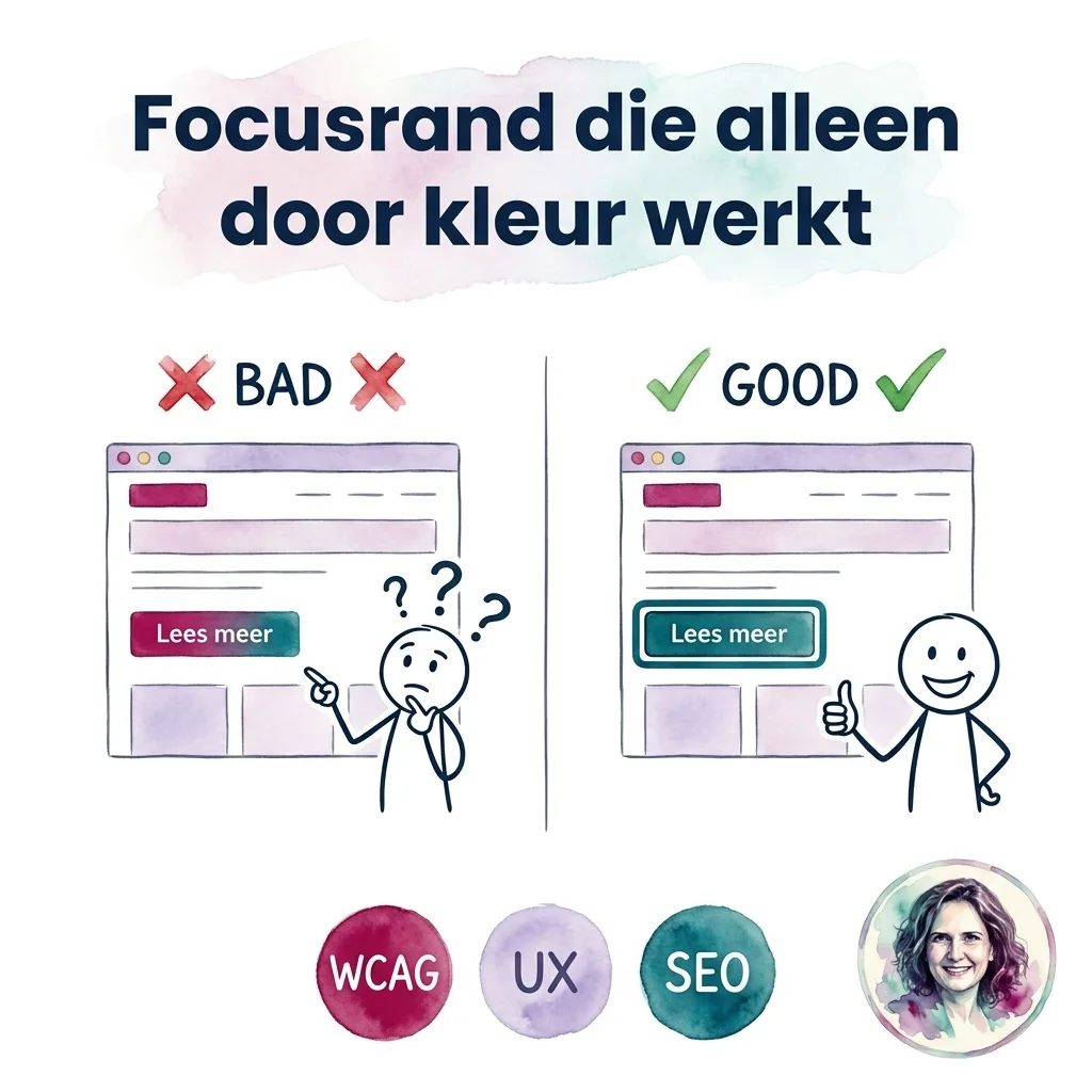 Focusrand die alleen door kleur werkt