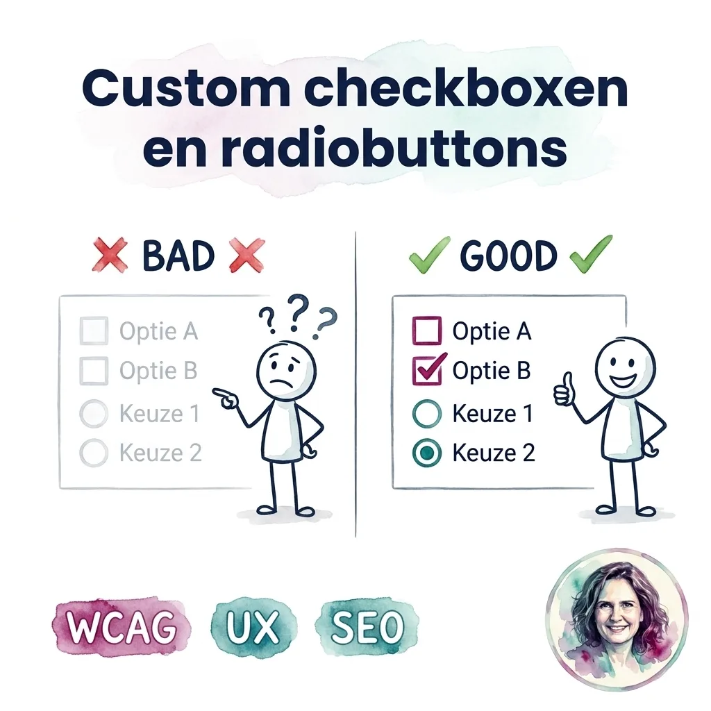 Custom checkboxen en radiobuttons
