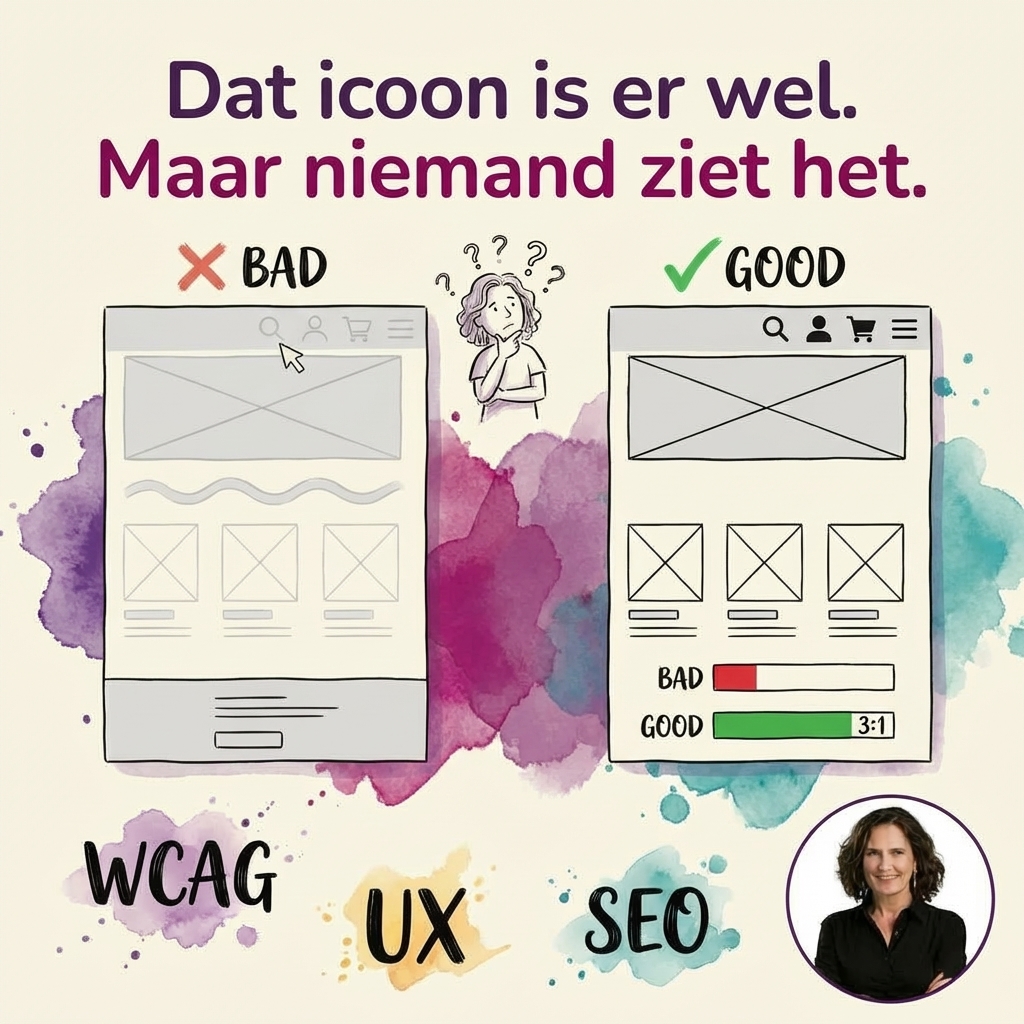 Informatief icoon dat onzichtbaar is