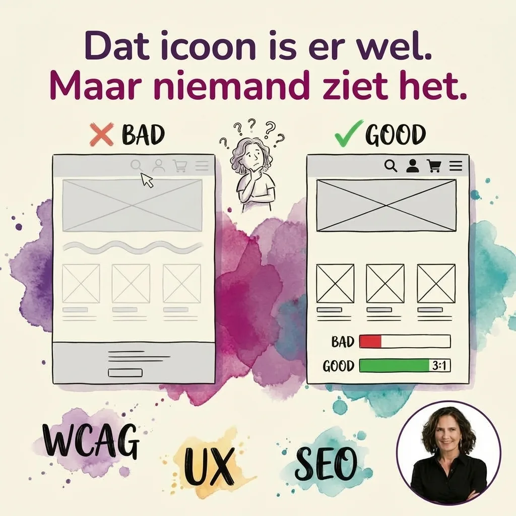 Informatief icoon dat onzichtbaar is