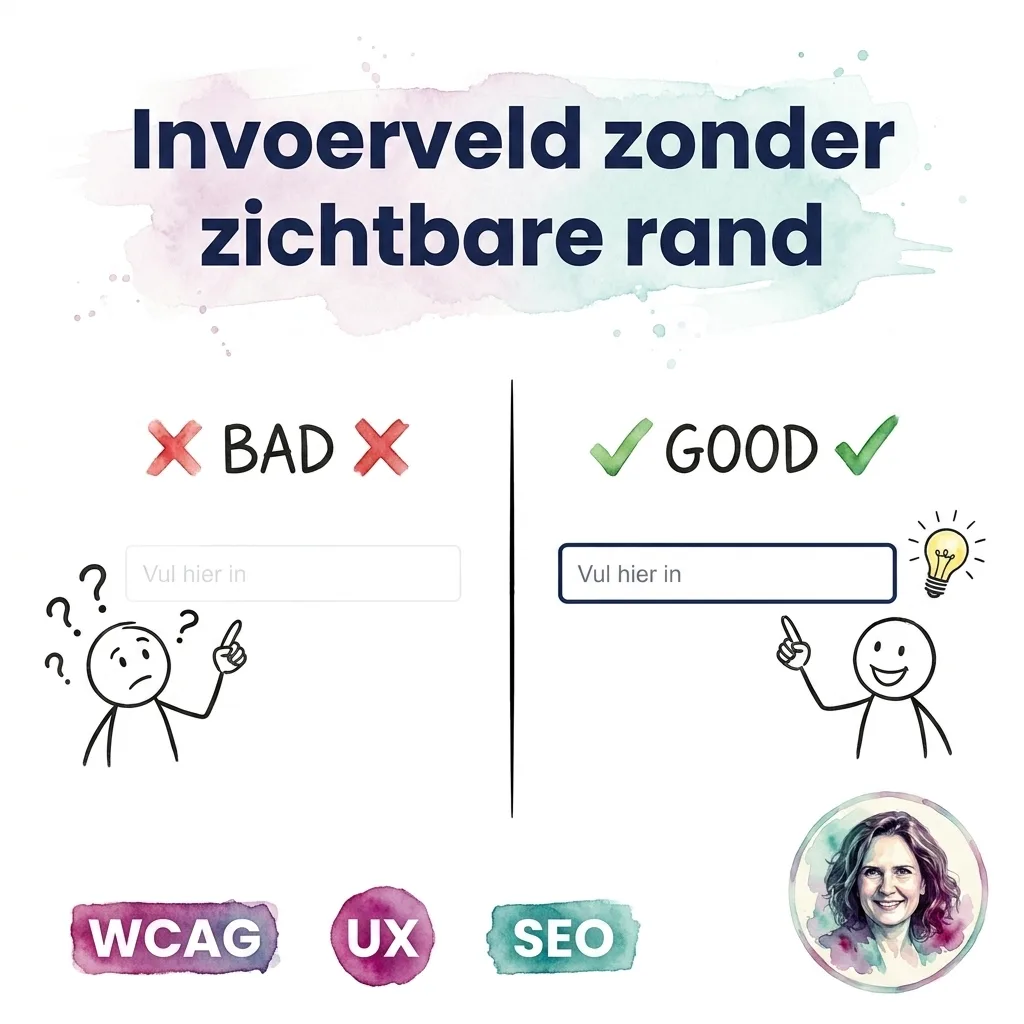 Invoerveld zonder zichtbare rand
