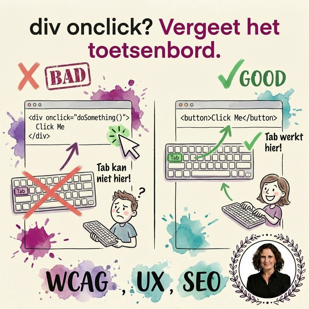 Klikbare div in plaats van een button