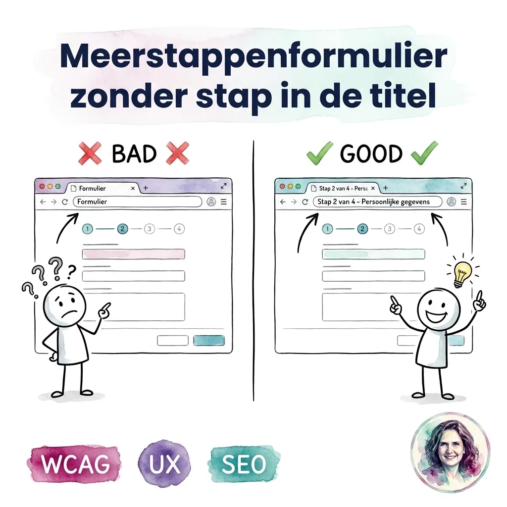 Meerstappenformulier zonder stap in de titel