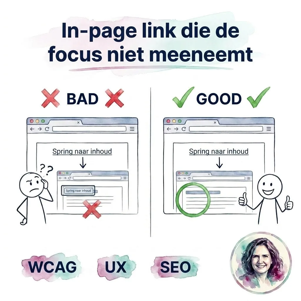 In-page link die de focus niet meeneemt