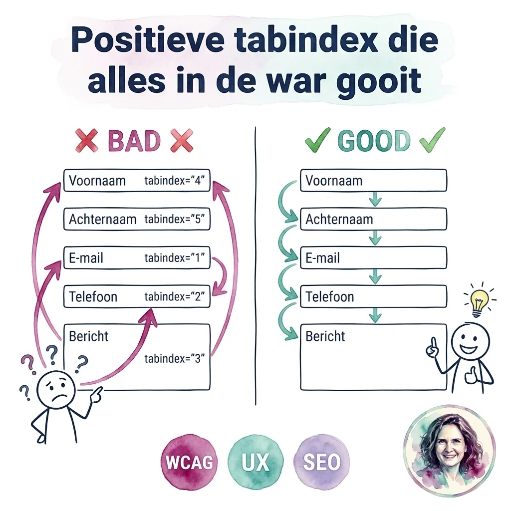 Positieve tabindex die alles in de war gooit