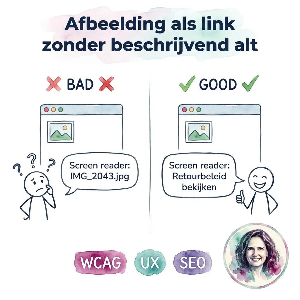 Afbeelding als link zonder beschrijvend alt