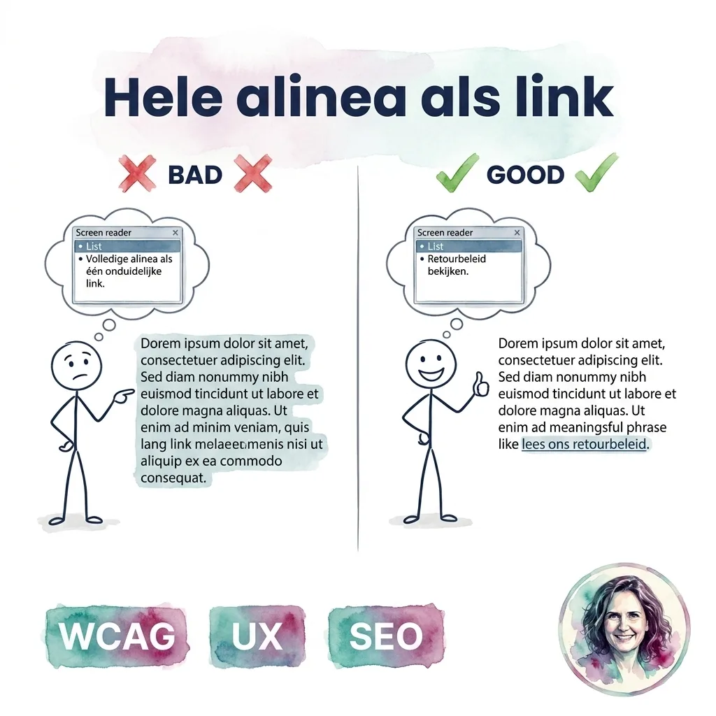 Hele alinea als link