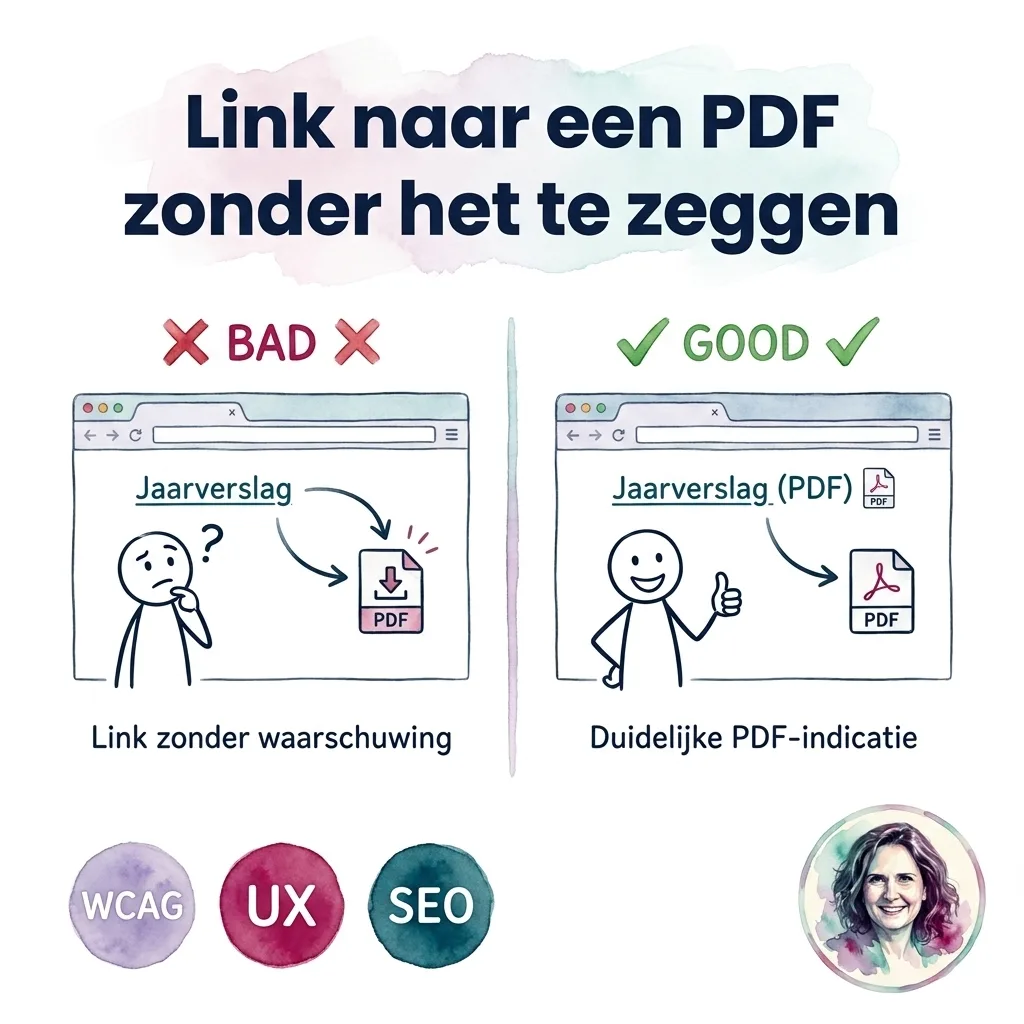Link naar een PDF zonder het te zeggen