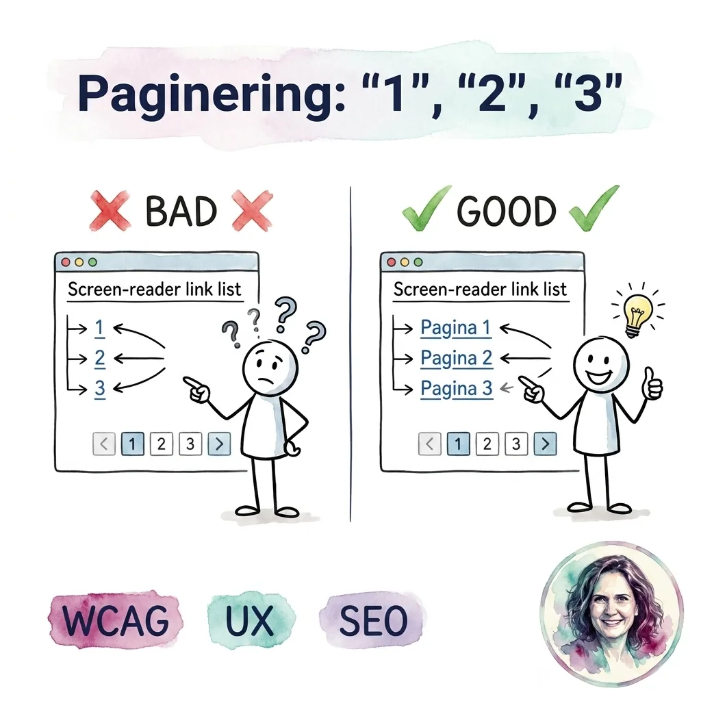 Paginering: "1", "2", "3"