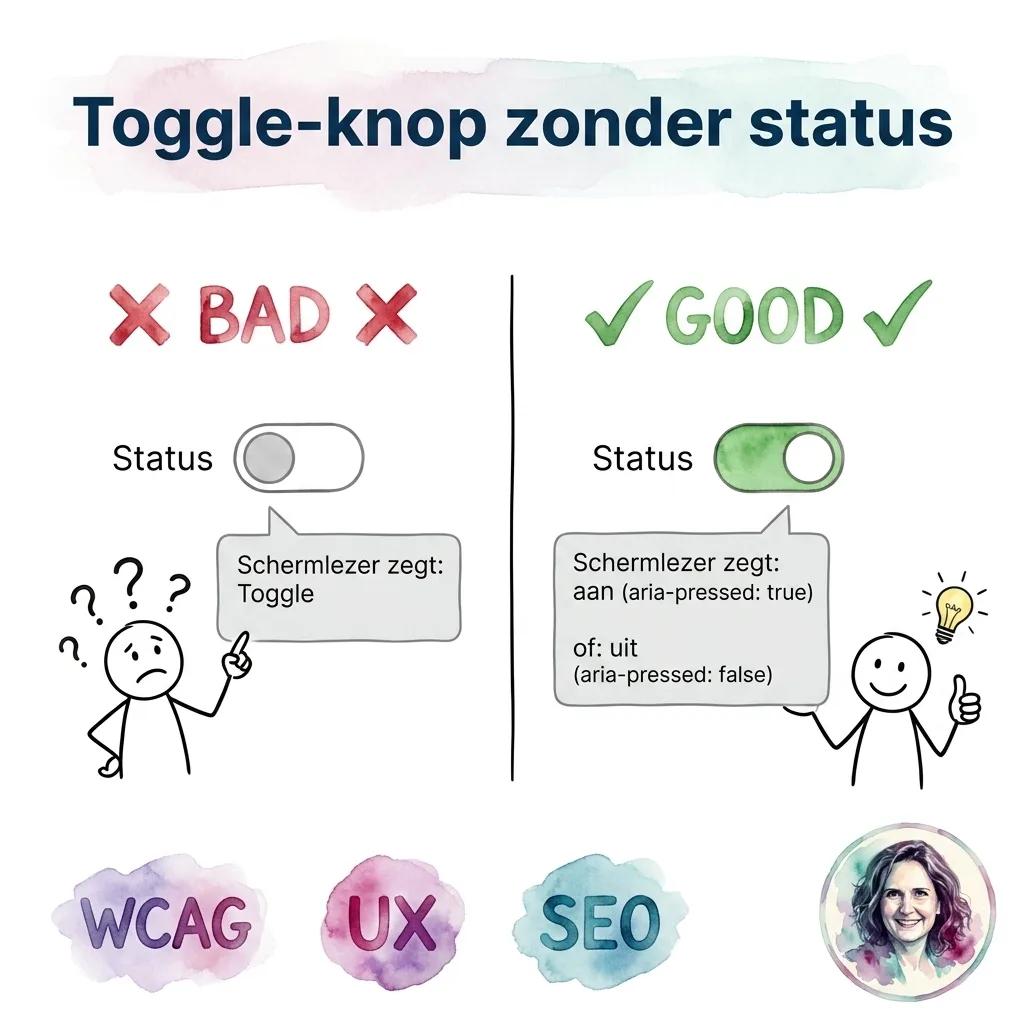 Toggle-knop zonder status